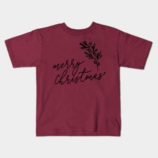 Merry Christmas mistletoe Kids T-Shirt